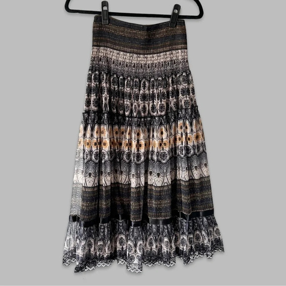 Lapis  Floral Print Strapless Convertible Dress - Picture 2 of 15